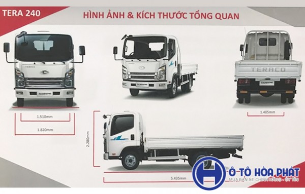 Hãng khác Xe tải Tera 240 tải 2T4 nhập khẩu