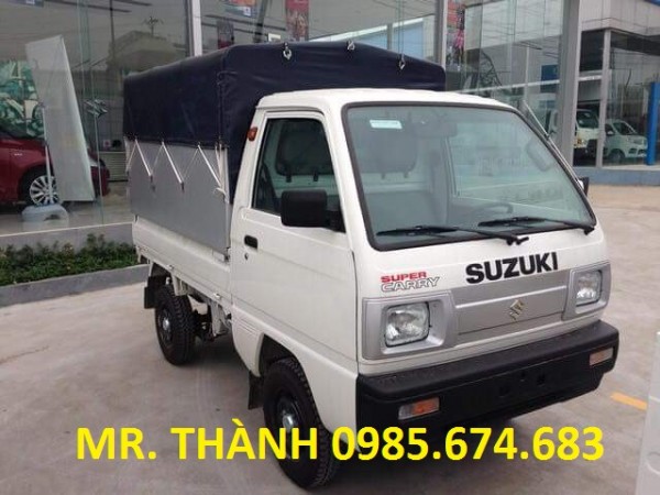 Suzuki Super-Carry Truck thùng mui bạt đời mới nhất giá rẻ + KM