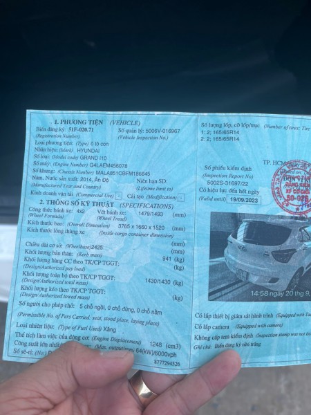 Hyundai i10 CHÍNH CHỦ CẦN BÁN XE HUYNDAI GRAND I10