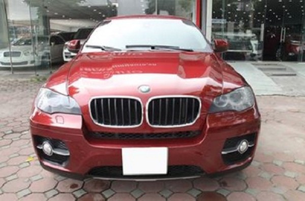 BMW X6 Model 2009. Màu đỏ nội thất kem