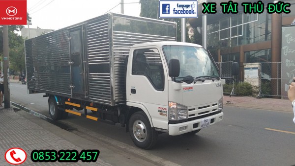 Isuzu vm 1,9 tấn thùng kín 6,2 mét nhập 3 cục