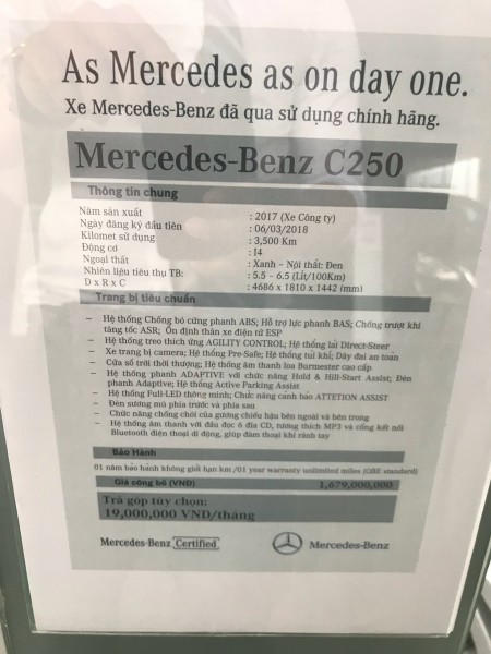 Mercedes-Benz C 250 XANH - XE CHẠY LƯỚT - GIÁ MỀM