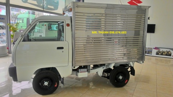 Suzuki Super-Carry Truck thùng kín 2 lớp inox bền và đẹp, giá rẻ